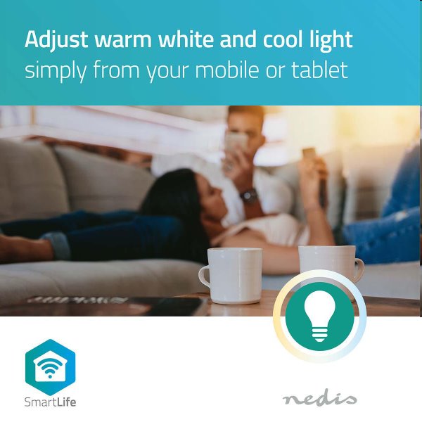 Smart LED žárovka Nedis 4.5W E14 350lm Smart LED žárovka Nedis 4.5W E14 350lm