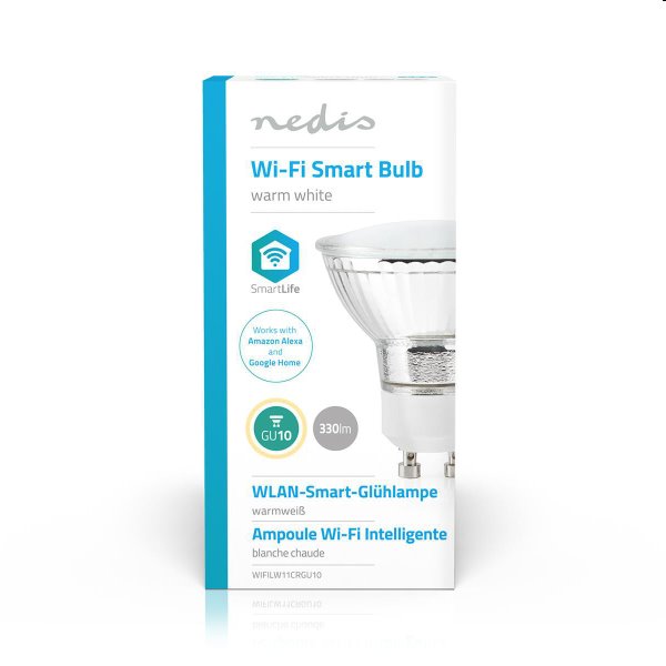 Smart LED žárovka Nedis 4,5W GU10 330lm Smart LED žárovka Nedis 4,5W GU10 330lm
