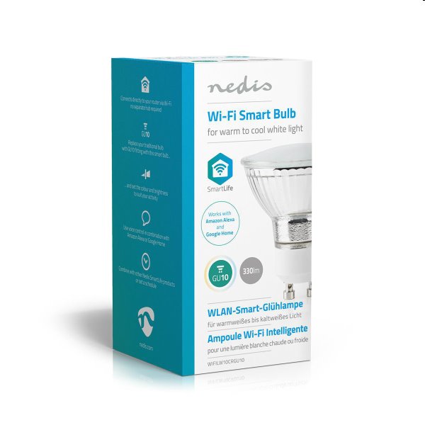 Smart LED žárovka Nedis 5W GU10 330lm Smart LED žárovka Nedis 5W GU10 330lm