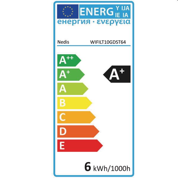 Smart LED žárovka s vláknem Nedis 5.5W E27 350lm Smart LED žárovka s vláknem Nedis 5.5W E27 350lm