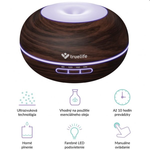 TrueLife AIR Diffuser D5 Dark - aroma difuzér TrueLife AIR Diffuser D5 Dark - aroma difuzér