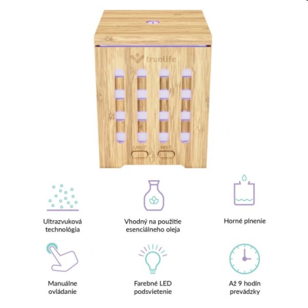 TrueLife AIR Diffuser D7 Bamboo - aroma difuzér TrueLife AIR Diffuser D7 Bamboo - aroma difuzér
