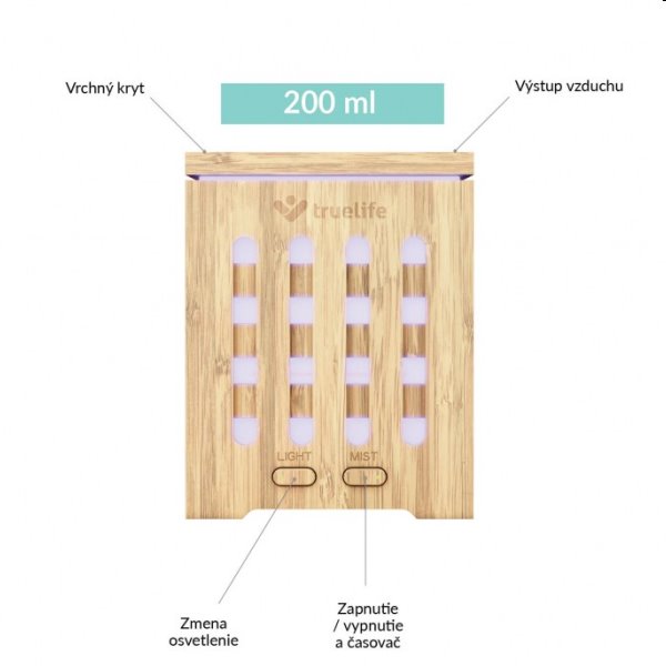 TrueLife AIR Diffuser D7 Bamboo - aroma difuzér TrueLife AIR Diffuser D7 Bamboo - aroma difuzér