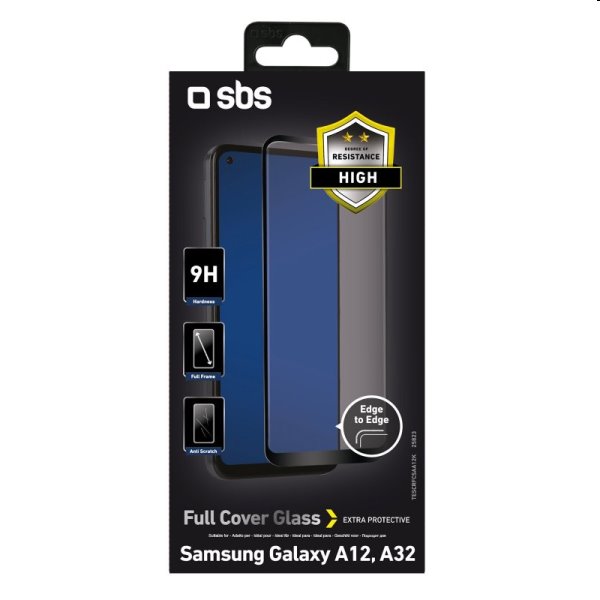 Tvrzené sklo SBS Full Cover pro Samsung Galaxy A13 / A32 5G - A326B /A12 - A125F, černé