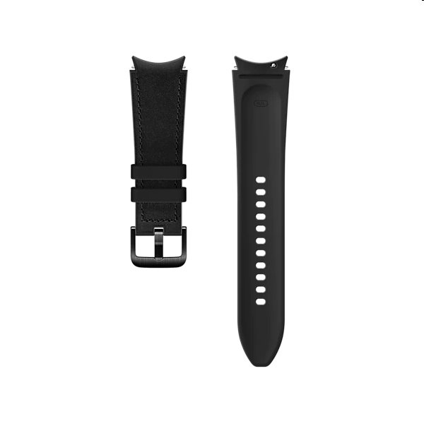 Náhradní hybridní kožený řemínek pro Samsung Galaxy Watch4 (velikost M/L), black Náhradní hybridní kožený řemínek pro Samsung Galaxy Watch4 (velikost M/L), black