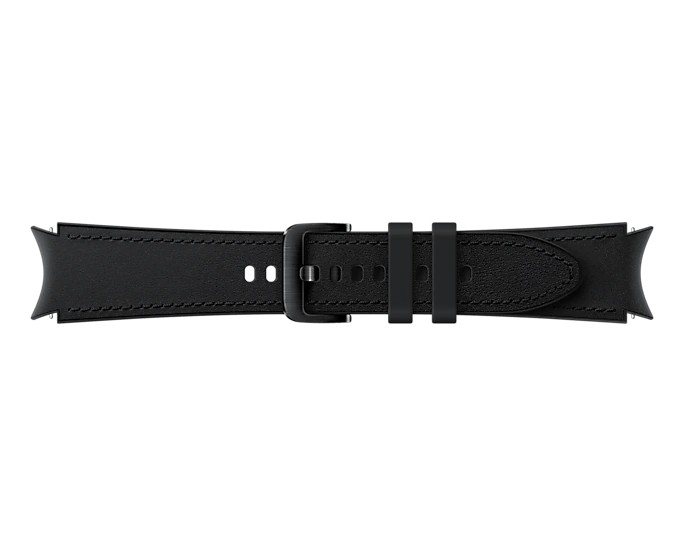 Náhradní hybridní kožený řemínek pro Samsung Galaxy Watch4 (velikost M/L), black