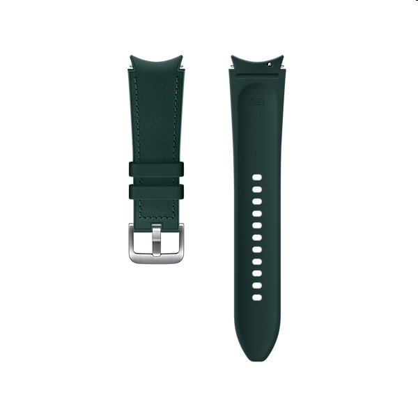 Náhradní hybridní kožený řemínek pro Samsung Galaxy Watch4 (velikost M/L), green