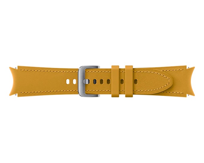 Náhradní hybridní kožený řemínek pro Samsung Galaxy Watch4 (velikost M/L), mustard