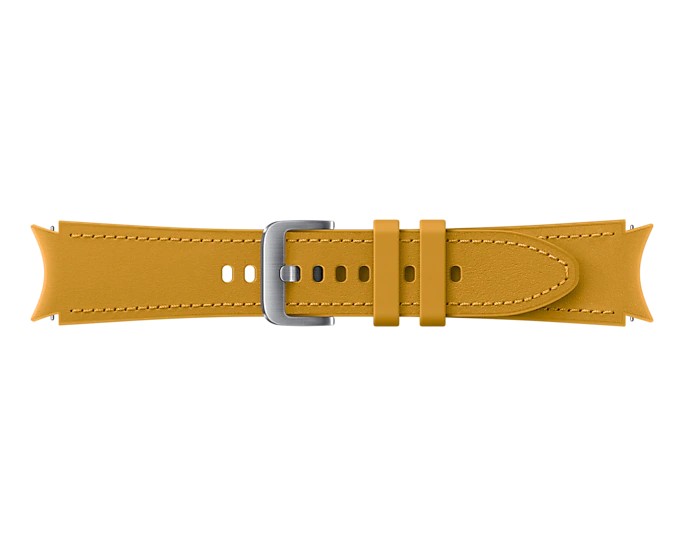 Náhradní hybridní kožený řemínek pro Samsung Galaxy Watch4 (velikost M/L), mustard Náhradní hybridní kožený řemínek pro Samsung Galaxy Watch4 (velikost M/L), mustard