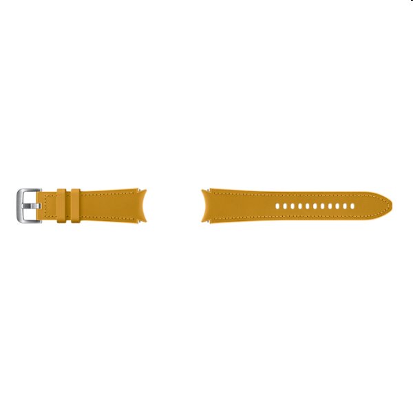 Náhradní hybridní kožený řemínek pro Samsung Galaxy Watch4 (velikost M/L), mustard Náhradní hybridní kožený řemínek pro Samsung Galaxy Watch4 (velikost M/L), mustard