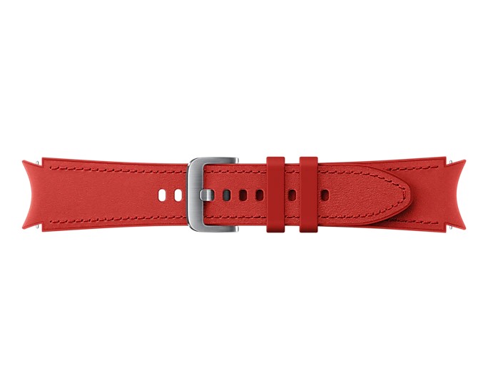 Náhradní hybridní kožený řemínek pro Samsung Galaxy Watch4 (velikost M/L), red Náhradní hybridní kožený řemínek pro Samsung Galaxy Watch4 (velikost M/L), red