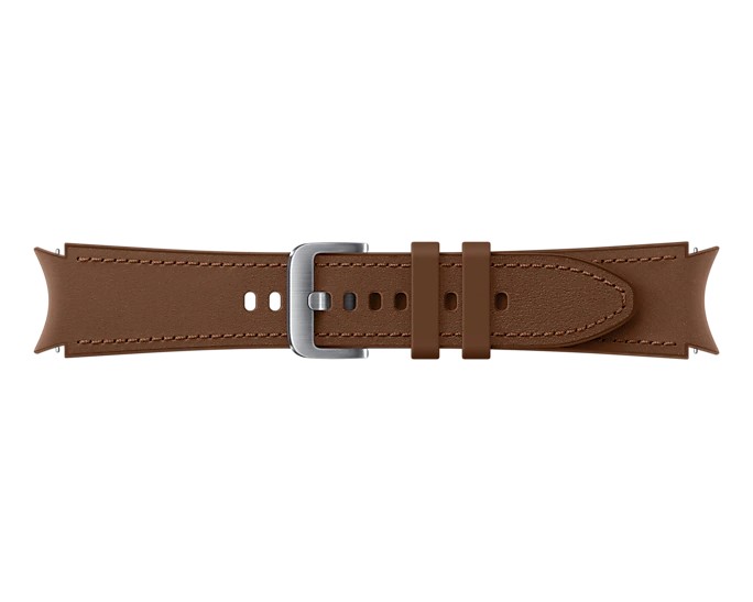 Náhradní hybridní kožený řemínek pro Samsung Galaxy Watch4 (velikost S/M), camel