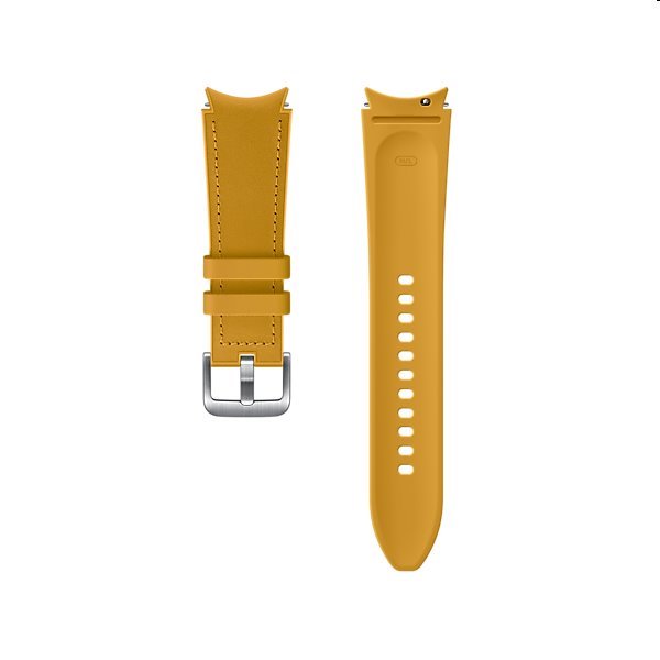 Náhradní hybridní kožený řemínek pro Samsung Galaxy Watch4 (velikost S/M), mustard