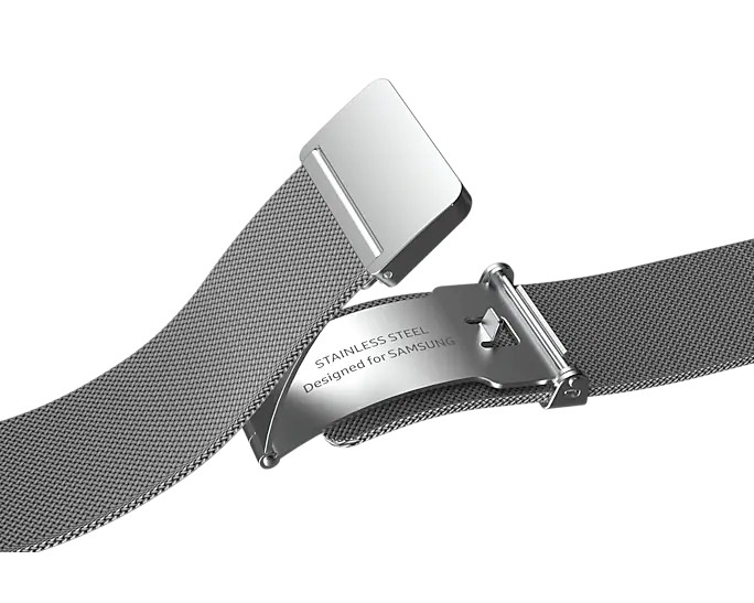 Náhradní kovový řemínek pro Samsung Galaxy Watch4 (velikost S/M), silver
