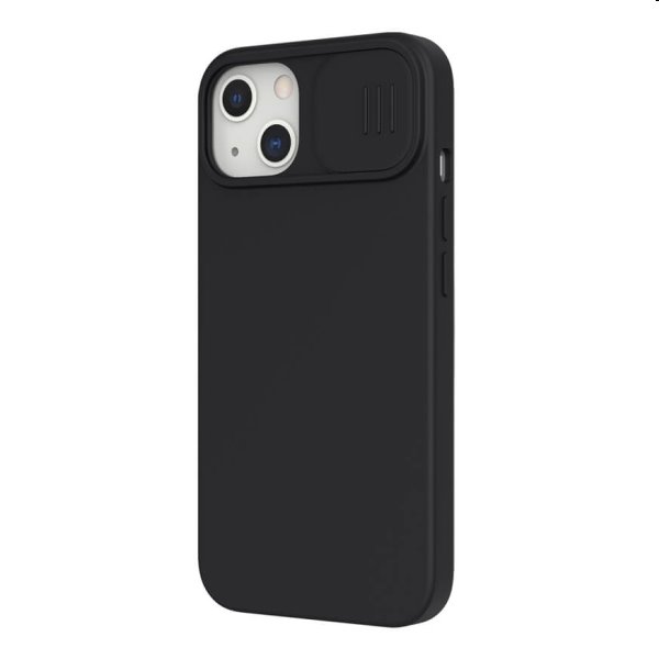 Nillkin CamShield Silky Magnetic zadní silikonový kryt pro iPhone 13, černé Nillkin CamShield Silky Magnetic zadní silikonový kryt pro iPhone 13, černé