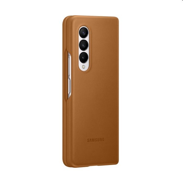 Pouzdro Leather Cover pro Samsung Galaxy Z Fold3, camel