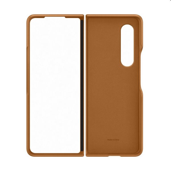 Pouzdro Leather Cover pro Samsung Galaxy Z Fold3, camel