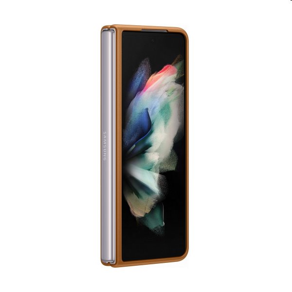 Pouzdro Leather Cover pro Samsung Galaxy Z Fold3, camel Pouzdro Leather Cover pro Samsung Galaxy Z Fold3, camel
