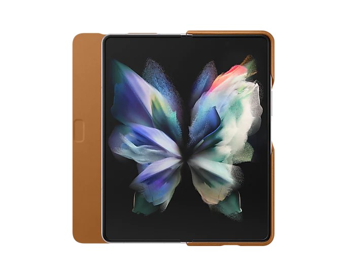 Pouzdro Leather Flip Cover pro Samsung Galaxy Z Fold3, camel Pouzdro Leather Flip Cover pro Samsung Galaxy Z Fold3, camel