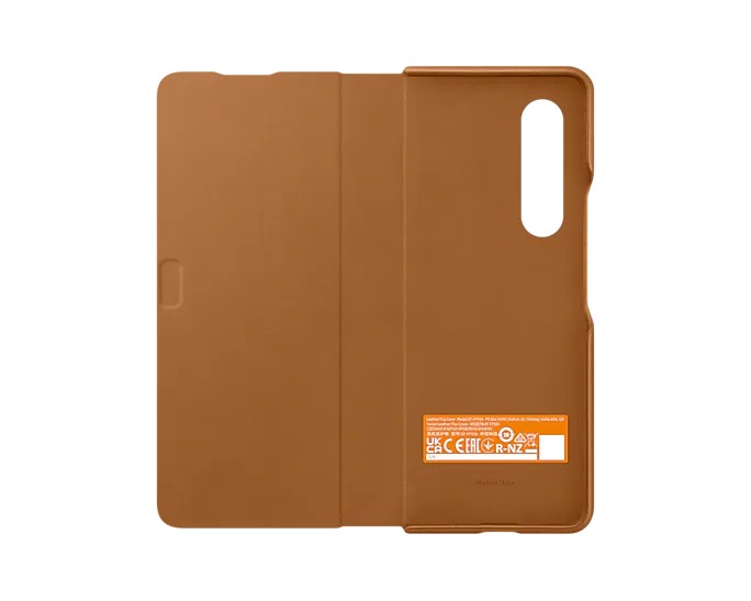 Pouzdro Leather Flip Cover pro Samsung Galaxy Z Fold3, camel