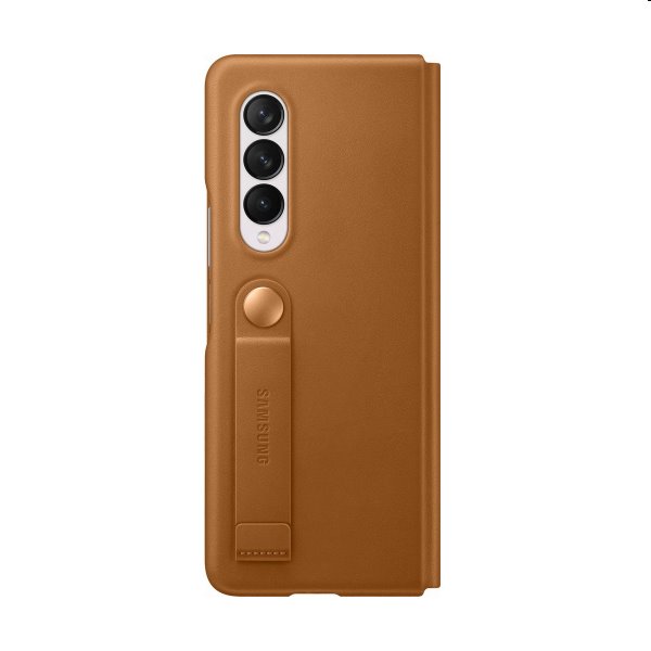 Pouzdro Leather Flip Cover pro Samsung Galaxy Z Fold3, camel