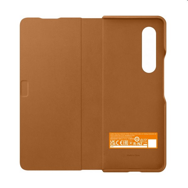 Pouzdro Leather Flip Cover pro Samsung Galaxy Z Fold3, camel