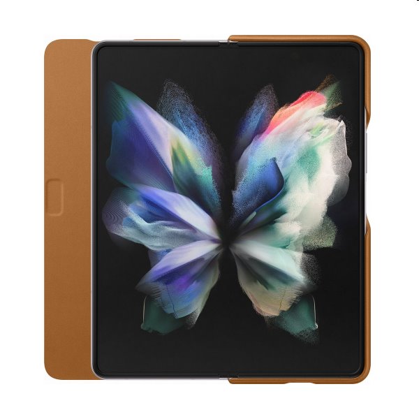 Pouzdro Leather Flip Cover pro Samsung Galaxy Z Fold3, camel Pouzdro Leather Flip Cover pro Samsung Galaxy Z Fold3, camel