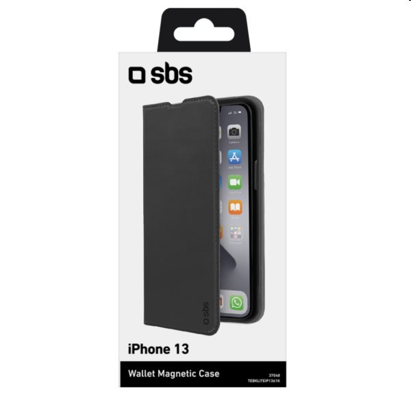 Pouzdro SBS Book Wallet Lite pro iPhone 13, černé