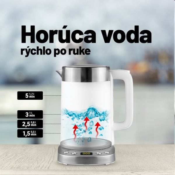 Rychlovarná konvice Lauben Electric Kettle EK17WS