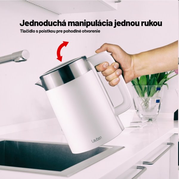 Rychlovarná konvice Lauben Electric Kettle EK17WS Rychlovarná konvice Lauben Electric Kettle EK17WS