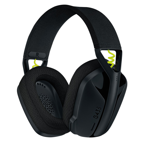 Herní sluchátka Logitech G435 Lightspeed Wireless Bluetooth Gaming Headset, černá