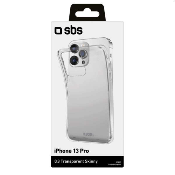 SBS pouzdro Skinny pro iPhone 13 Pro, transparentní