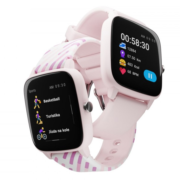 Dětské smart hodinky Lamax Bcool, růžové Dětské smart hodinky Lamax Bcool, růžové