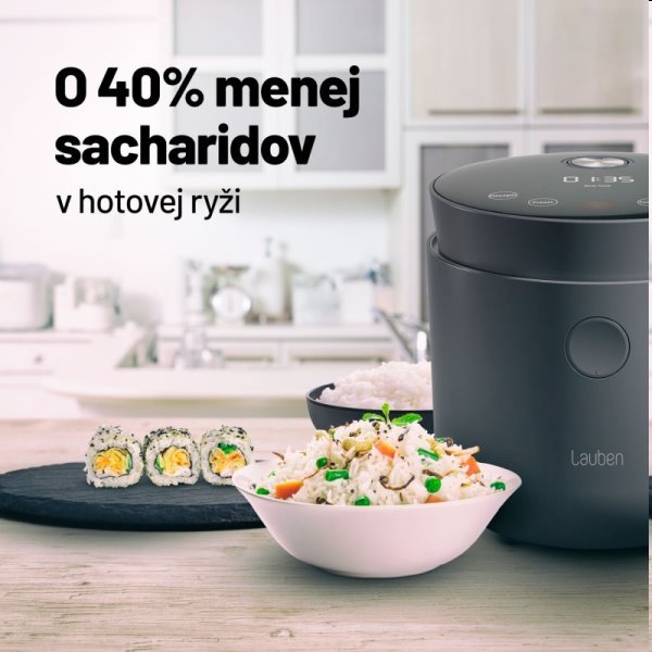 Lauben Low Sugar Rice Cooker 1500WT rýžovar, bilý