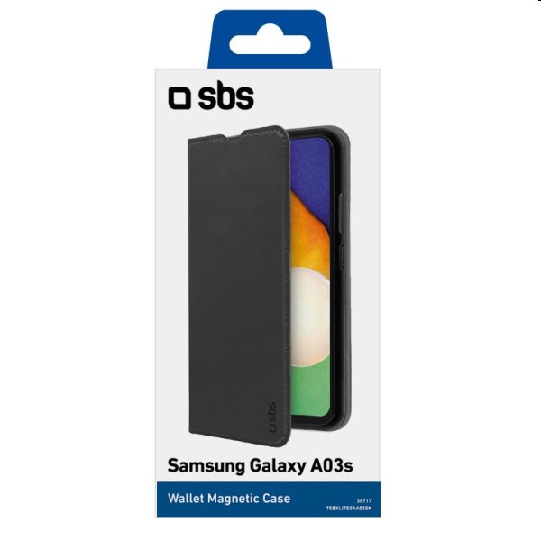 Pouzdro SBS Book Wallet Lite pro Samsung Galaxy A03s, černé