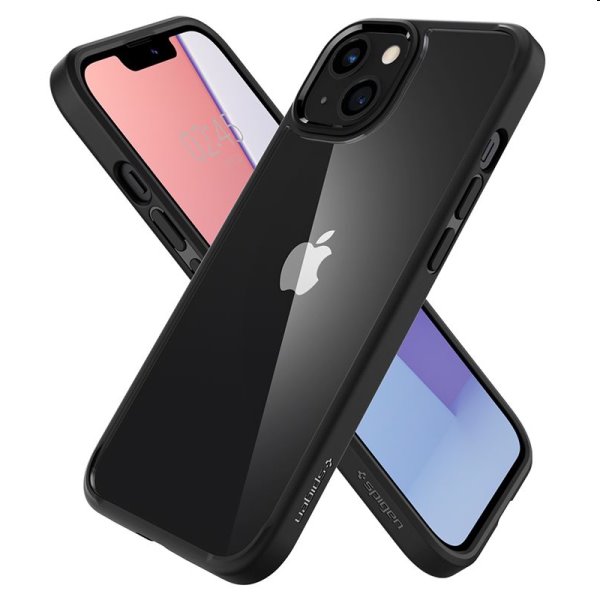 Pouzdro Spigen Crystal Hybrid pro Apple iPhone 13, černé Pouzdro Spigen Crystal Hybrid pro Apple iPhone 13, černé