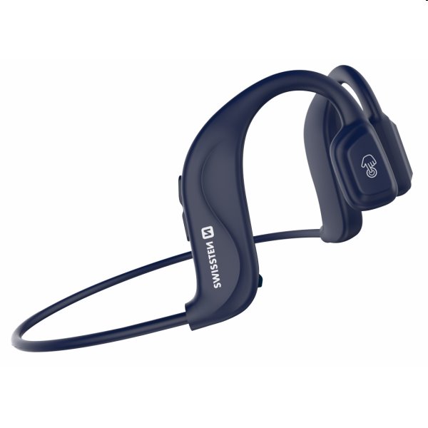 Swissten Bluetooth Earbuds bone conduction, modré