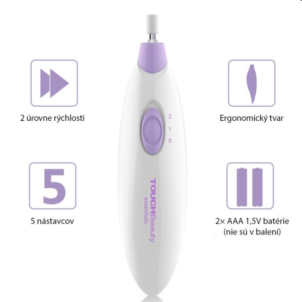TOUCHBeauty 1039 Bruska na manikuru a pedikuru 5v1 TOUCHBeauty 1039 Bruska na manikuru a pedikuru 5v1