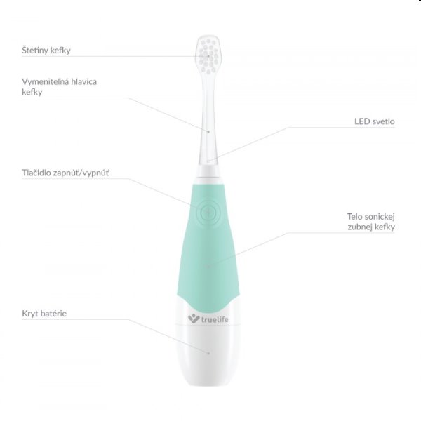 TrueLife SonicBrush Baby G Sonický zubní kartáček pro děti ve věku 3-6 let TrueLife SonicBrush Baby G Sonický zubní kartáček pro děti ve věku 3-6 let