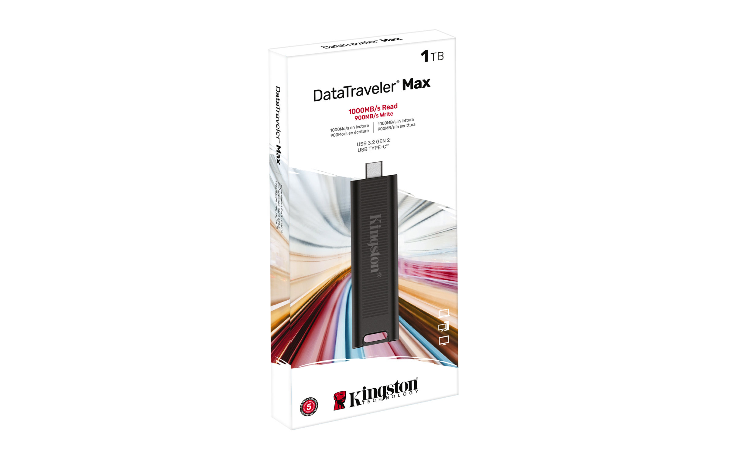 Kingston DT Max USB-C 3.2 gen. 2, 1TB Kingston DT Max USB-C 3.2 gen. 2, 1TB