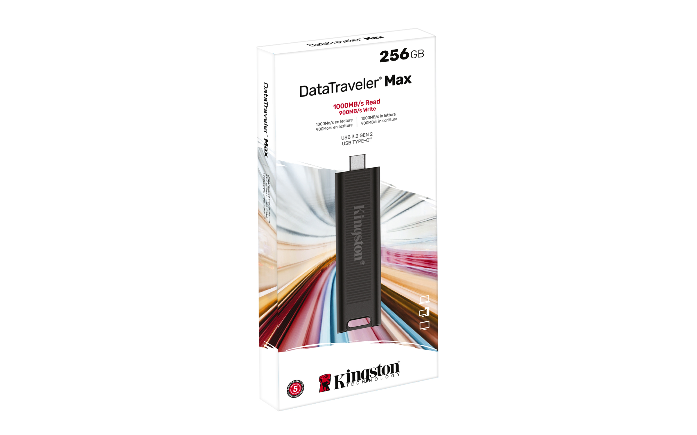 Kingston DT Max USB-C 3.2 gen. 2, 256GB Kingston DT Max USB-C 3.2 gen. 2, 256GB