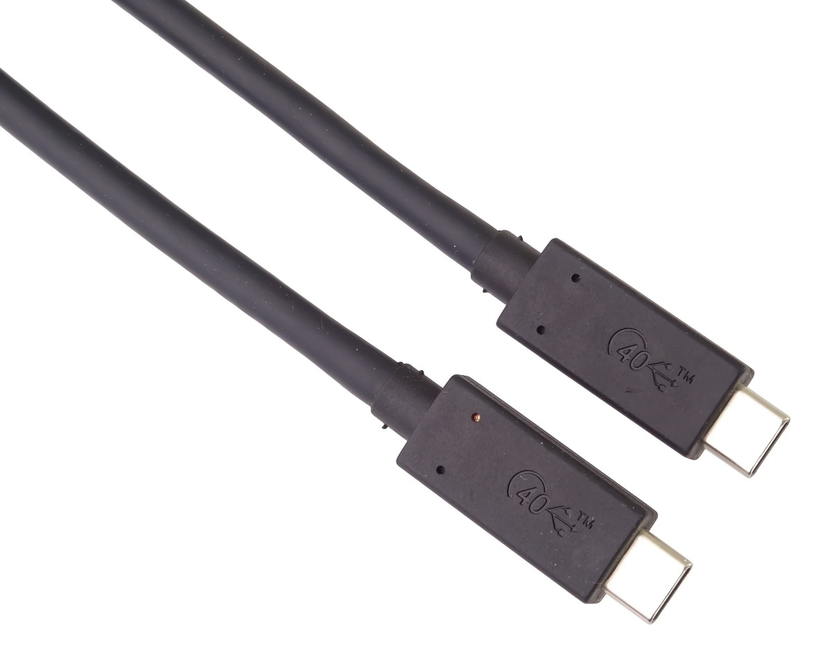 PremiumCord USB4 kábel 1 m, 40Gbps, Thunderbolt 3, certifikovaný USB-IF, černý PremiumCord USB4 kábel 1 m, 40Gbps, Thunderbolt 3, certifikovaný USB-IF, černý