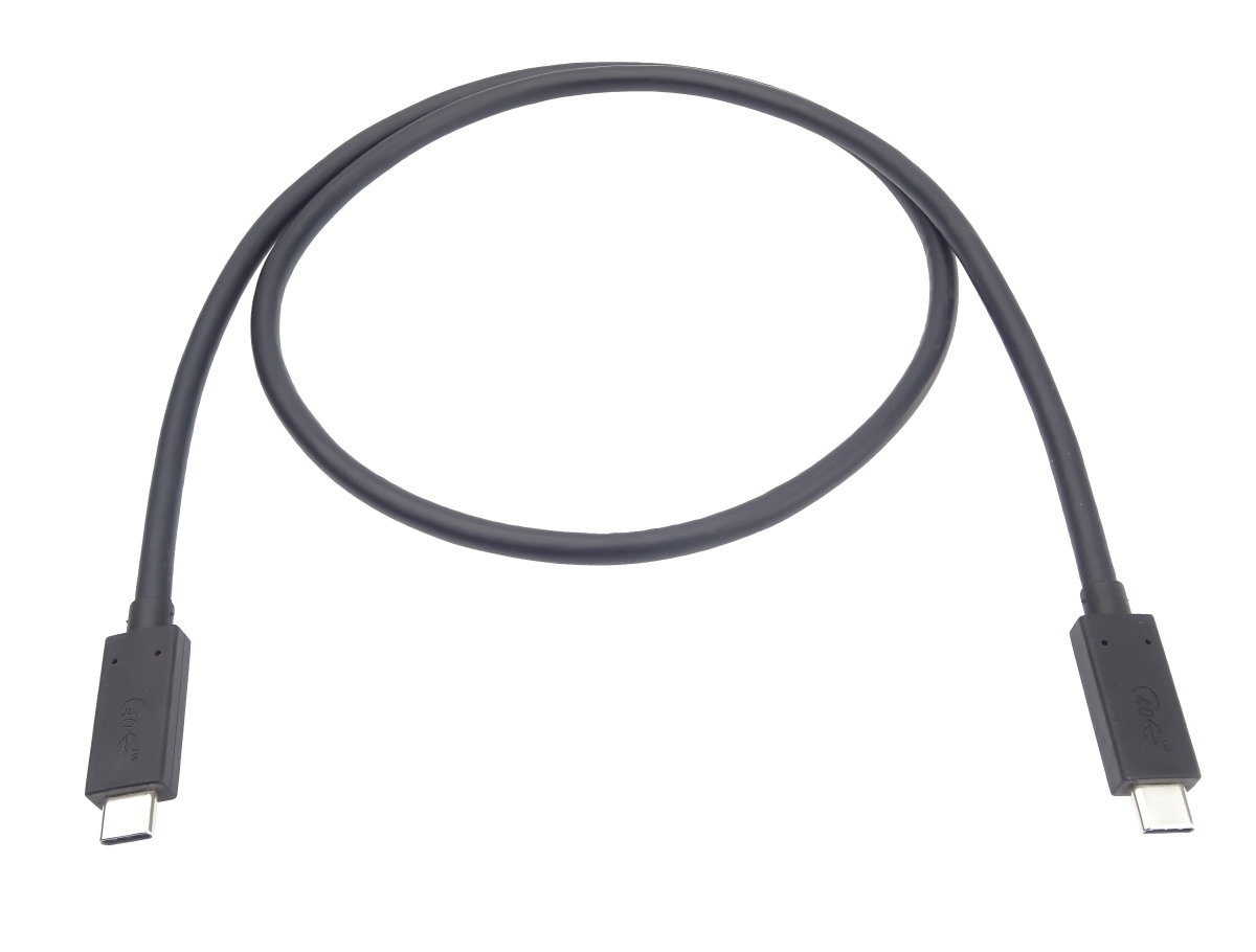 PremiumCord USB4 kábel 1 m, 40Gbps, Thunderbolt 3, certifikovaný USB-IF, černý PremiumCord USB4 kábel 1 m, 40Gbps, Thunderbolt 3, certifikovaný USB-IF, černý
