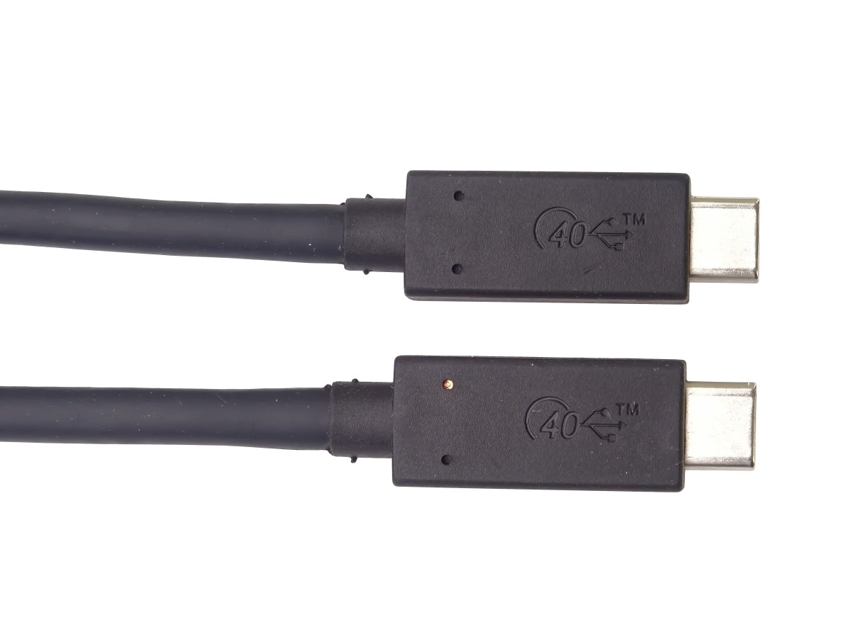 PremiumCord USB4 kábel 1 m, 40Gbps, Thunderbolt 3, certifikovaný USB-IF, černý PremiumCord USB4 kábel 1 m, 40Gbps, Thunderbolt 3, certifikovaný USB-IF, černý