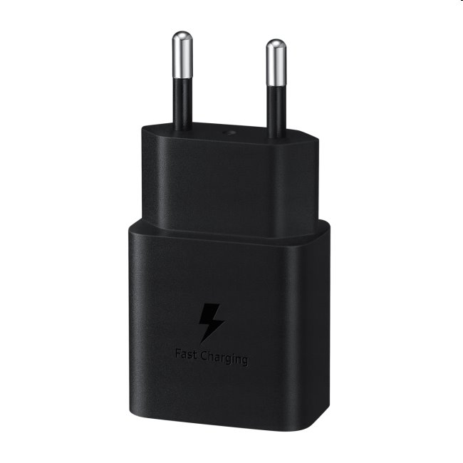 Rychlonabíječka Samsung 15W s USB-C kabelem, black