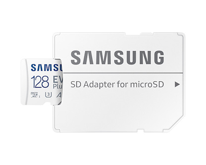 Samsung EVO Plus Micro SDXC 128GB (2021) + SD adaptér Samsung EVO Plus Micro SDXC 128GB (2021) + SD adaptér