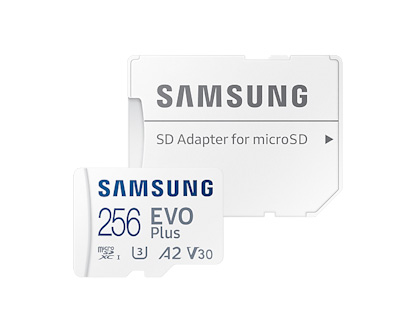 Samsung EVO Plus Micro SDXC 256GB (2021) + SD adaptér Samsung EVO Plus Micro SDXC 256GB (2021) + SD adaptér