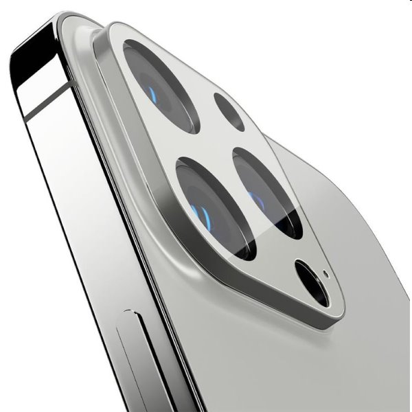 Spigen ochranné sklo na fotoaparát pro iPhone 13 Pro/13 Pro Max, stříbrné