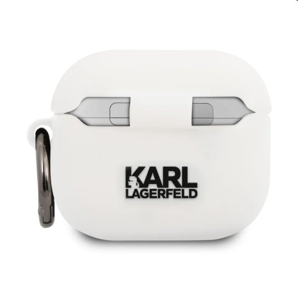 Karl Lagerfeld silikonový obal Karl Head pro Apple AirPods 3 (KLACA3SILKHWH), white