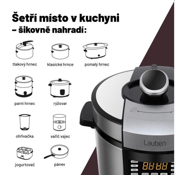 Lauben Multi Cooker 18SB, multifunkční hrnec